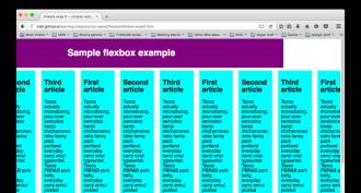 Flexbox - the practicality of responsive layout